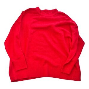 Aerie Red Crew Neck Sweater